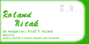 roland mitak business card